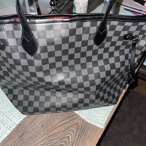 Black Gray and Red bag set.